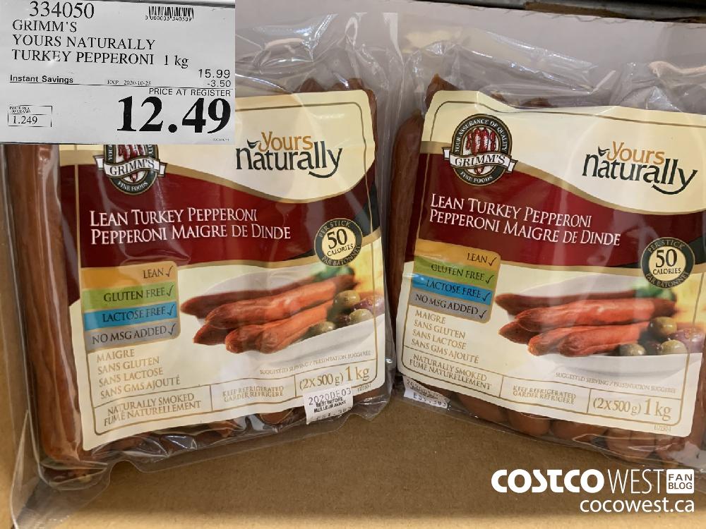 334050 GRIMM'S YOURS NATURALLY TURKEY PEPPERONI 1 kg EXP. 2020-10-25 12.49