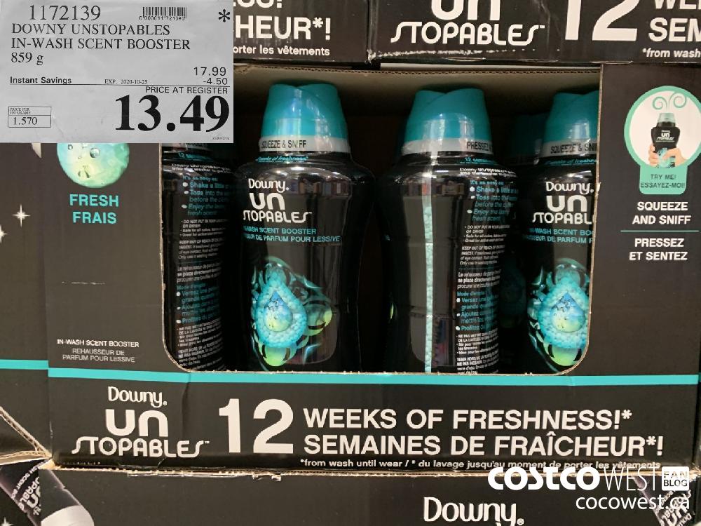 1172139 DOWNY UNSTOPABLES IN-WASH SCENT BOOSTER 859 g EXP. 2020-10-25 13.49