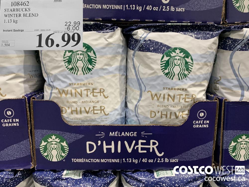 108462 STARBUCKS WINTER BLEND 1.13 kg EXP. 2020-10-25 16.99
