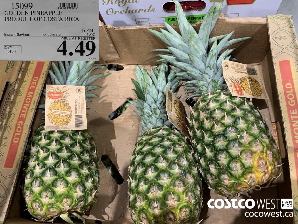 15099 GOLDEN PINEAPPLE PRODUCT OF COSTA RICA EXP. 2020-10-25 4.49