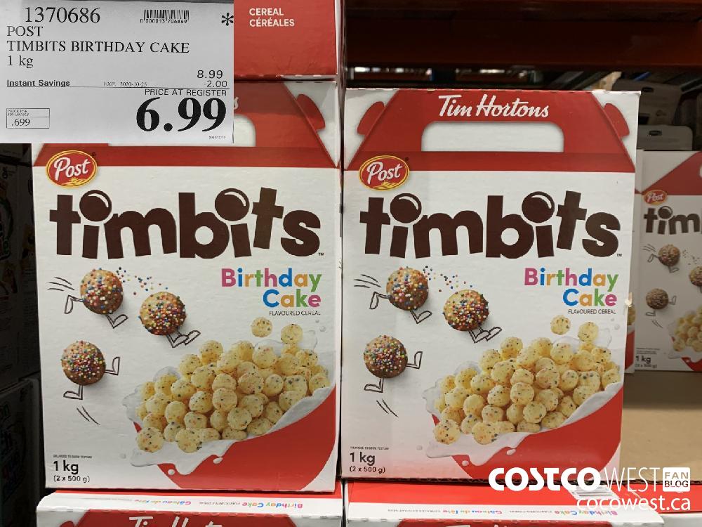 1370686 POST TIMBITS BIRTHDAY CAKE 1 kg EXP. 2020-10-25 6.99