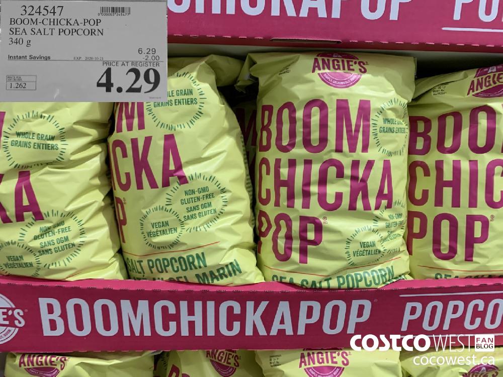 324547 BOOM-CHICKA-POP SEA SALT POPCORN 340 g EXP. 2020-10-21 4.29