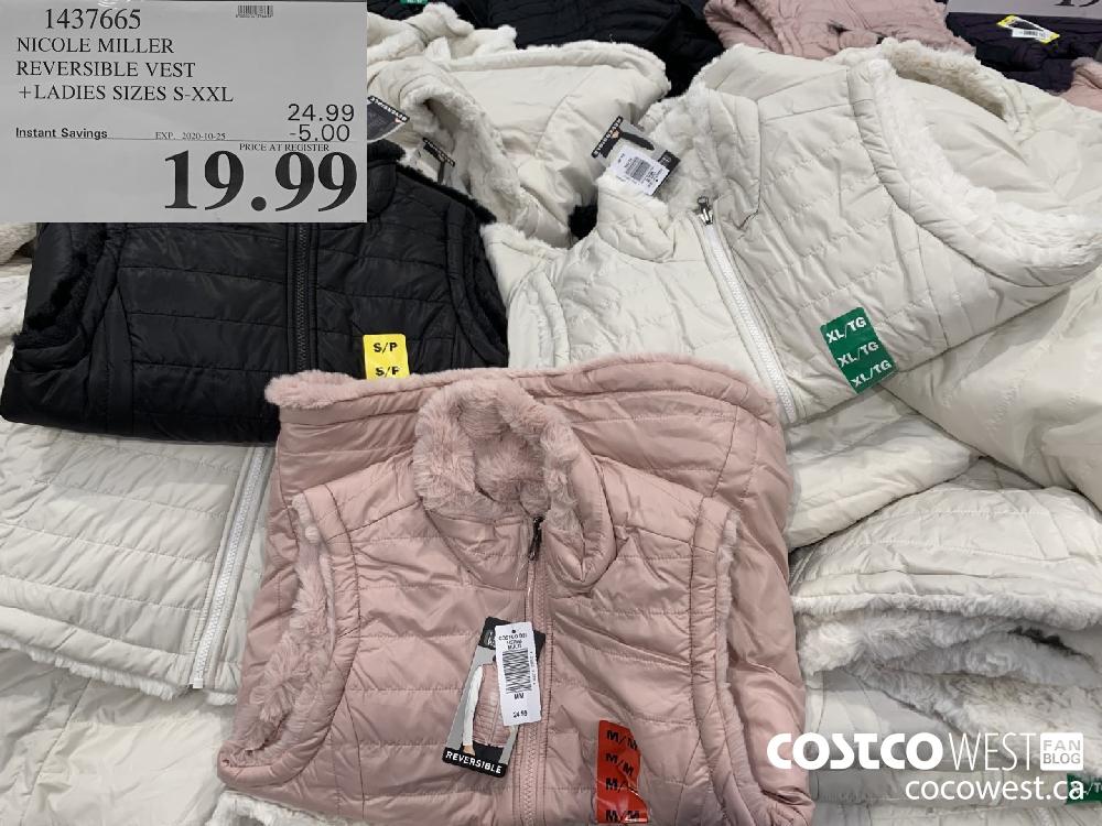 1437665 NICOLE MILLER REVERSIBLE VEST LADIES SIZES EXP. 2020-10-25 19.99