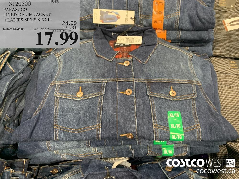 3190500 PARASUCO LINED DENIM JACKET LADIES SIZES S-XXL EXP. 2020-10-25 17.99