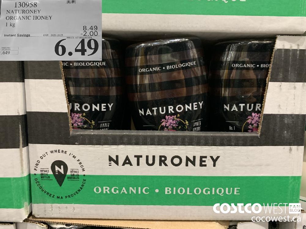 130958 NATURONEY ORGANIC HONEY 1 kg EXP. 2020-10-25 6.49