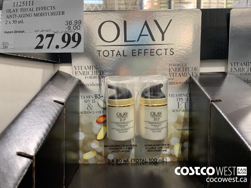 1125111 OLAY TOTAL EFFECTS ANTI-AGING MOISTURIZER 2x 50 mL EXP. 2020-10-25 27.99