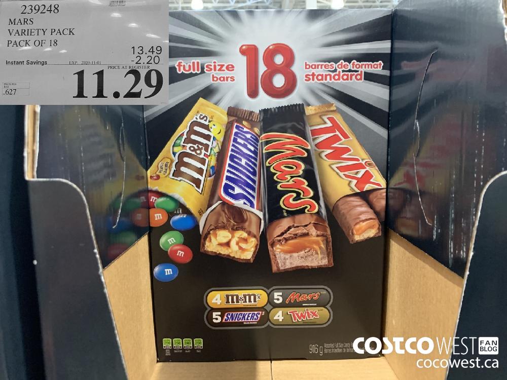 239248 MARS VARIETY PACK PACK OF 18 EXP. 2020-11-01 11.29