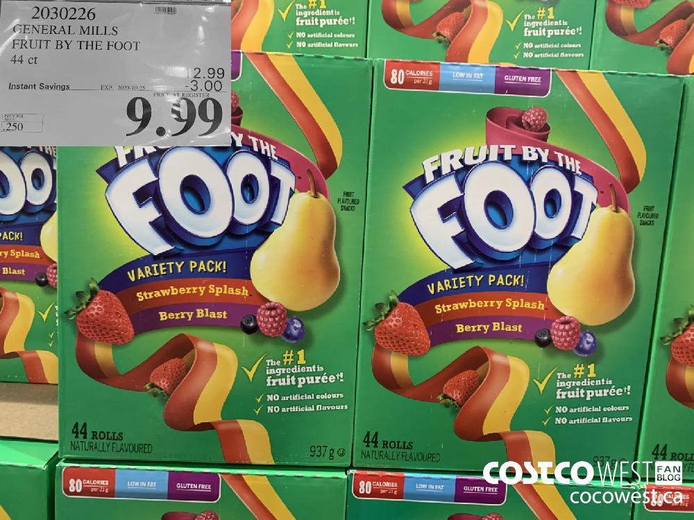 2030226 GENERAL MILLS FRUIT BY THE FOOT 44 ct EXP. 2020-10-25 9.99