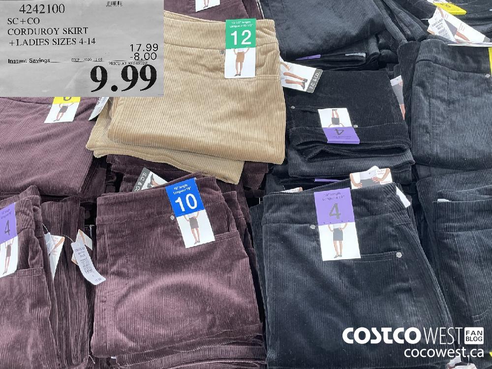 Costco store corduroy pants