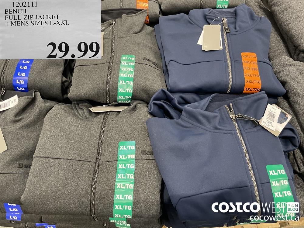 Bench sale jacket costco