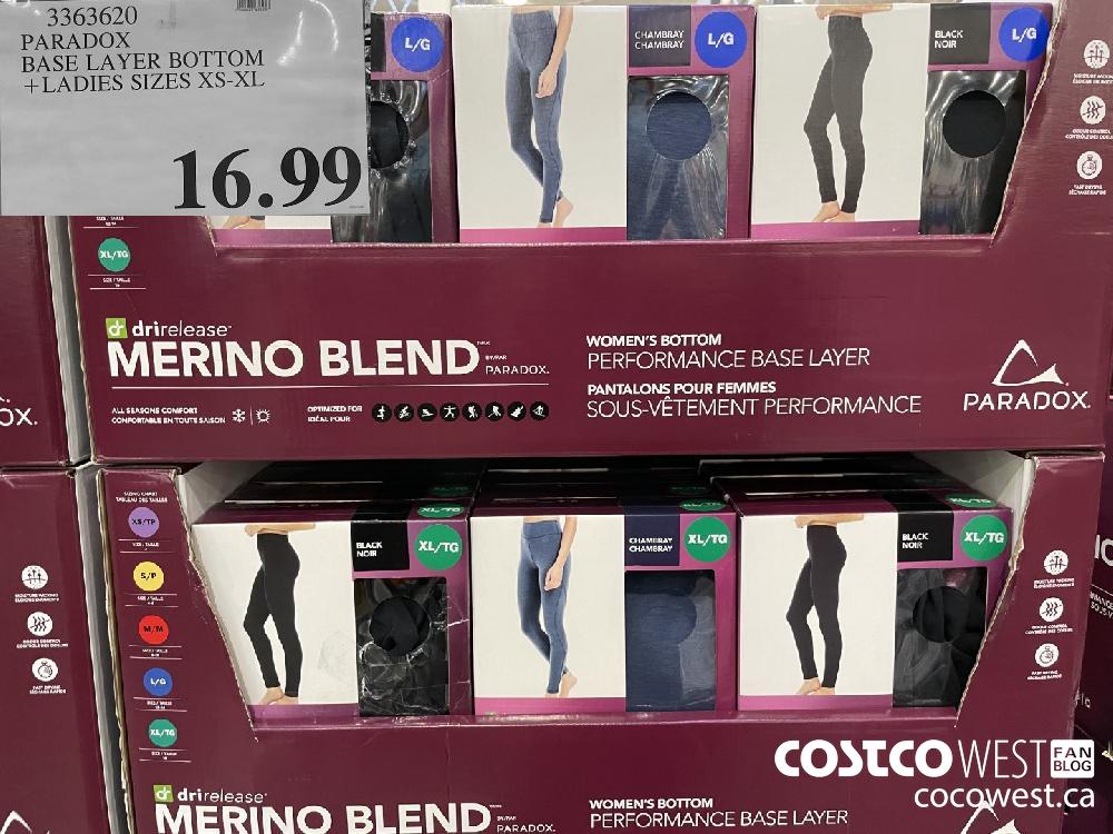 3363620 PARADOX BASE LAYER BOTTOM LADIES SIZES XS-XL $16.99