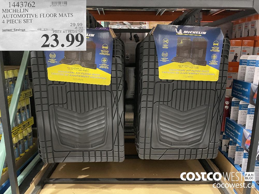 1443762 MICHELIN AUTOMOTIVE FLOOR MATS 4 PIECE SET EXP. 2020-11-08 $23.99