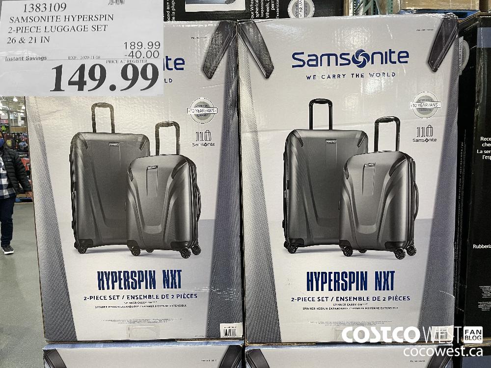 1383109 SAMSONITE HYPERSPIN 2-PIECE LUGGAGE SET 26