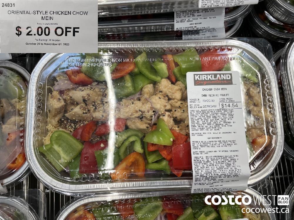 24831 ORIENTAL-STYLE CHICKEN CHOW MEIN Less In-Store Rebate » 2.00 OFF Per Package at Register October 26 to November 01 2020