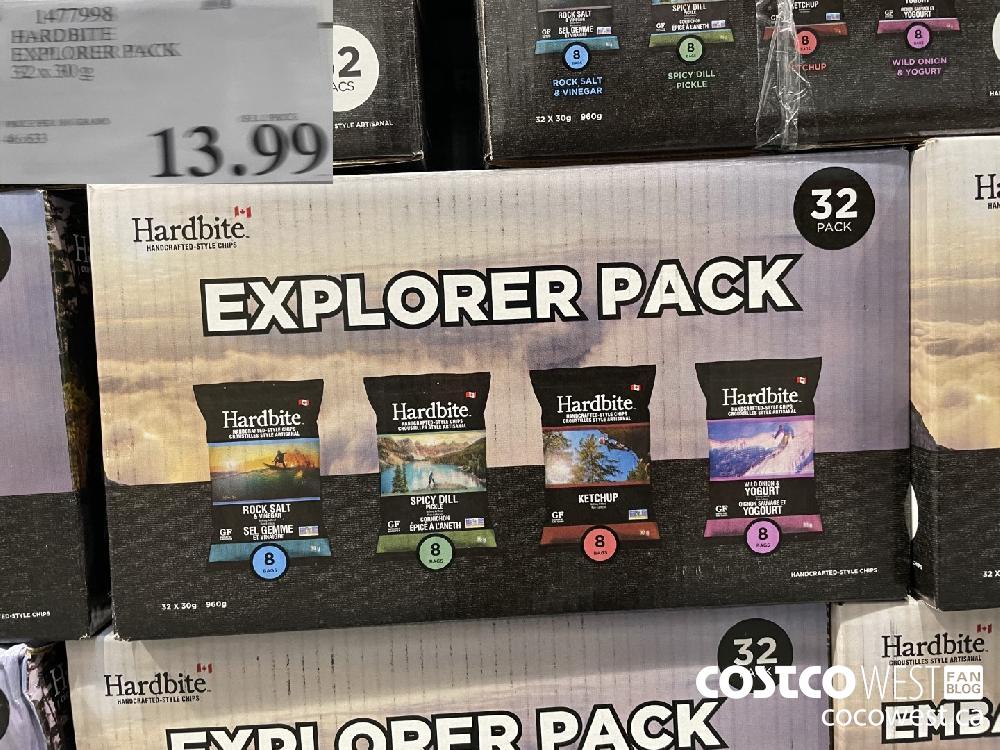 1477998 HARDBITE EXPLORER PACK 32 x 30g $13.99