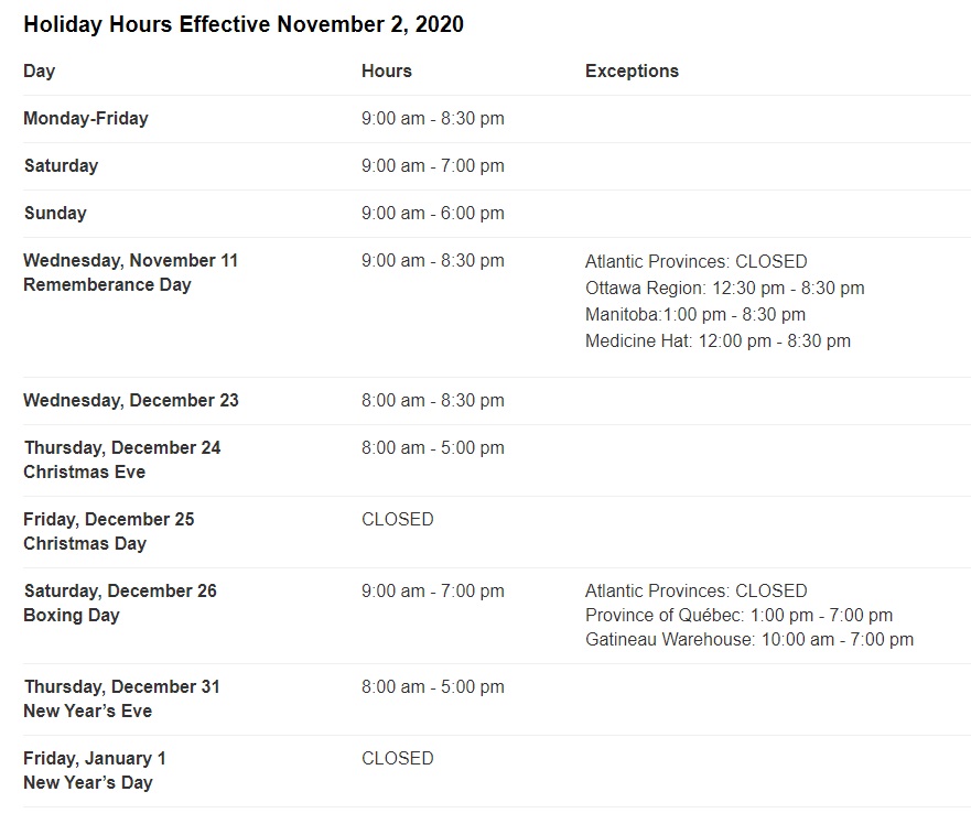 Costco Special Operating Hours for 60 Starts Again Nov 2 2020