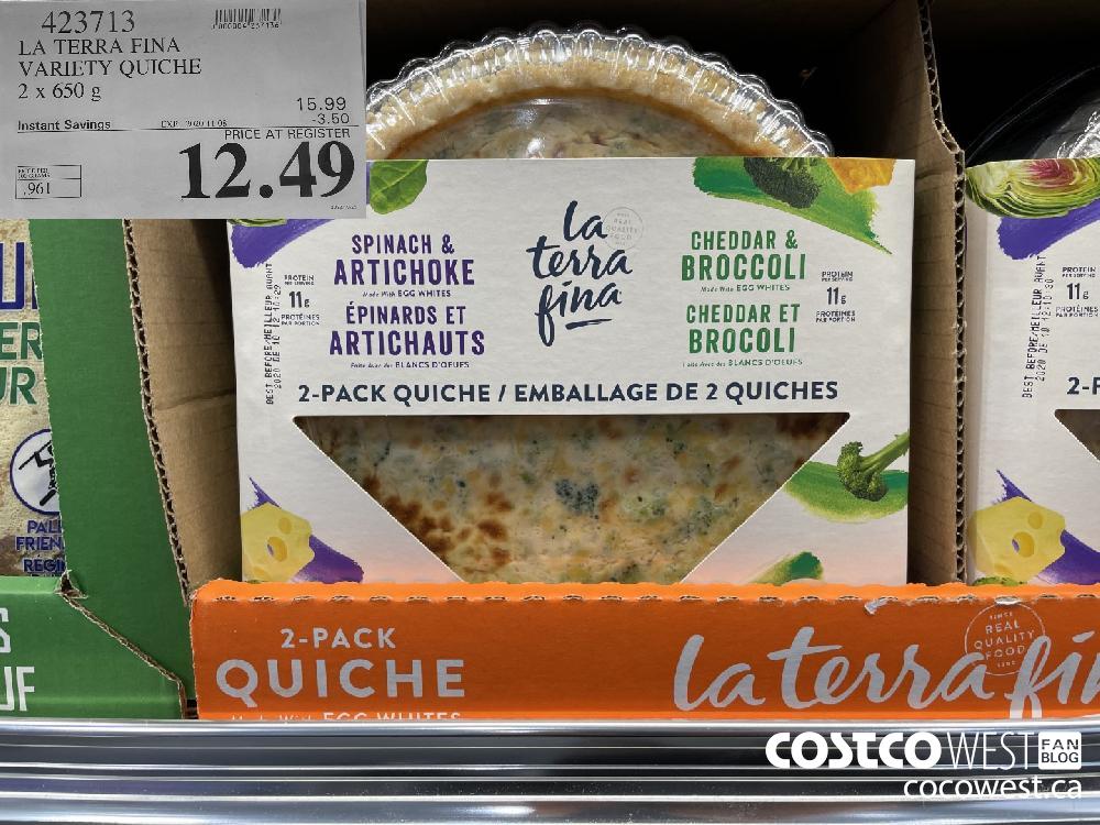 423713 LA TERRA FINA VARIETY QUICHE 2x 650 g EXP. 2020-11-08 $12.49