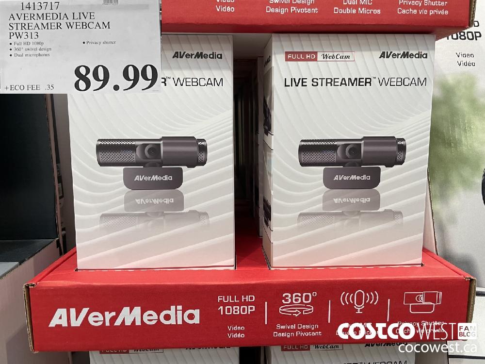 1413717 AVERMEDIA LIVE STREAMER WEBCAM PW313 $89.99