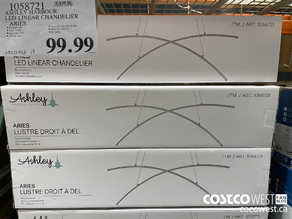1058721 ASHLEY HARBOUR LED LINEAR CHANDELIER * ARIES $99.99