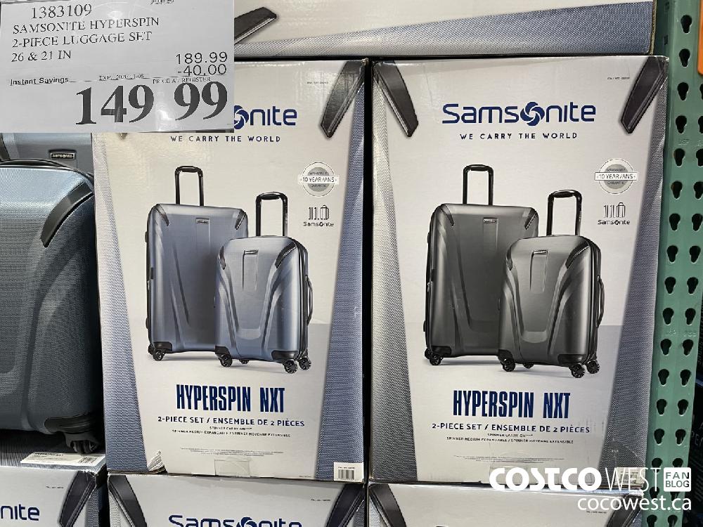 1383109 SAMSONITE HYPERSPIN 2-PIECE LUGGAGE SET 26