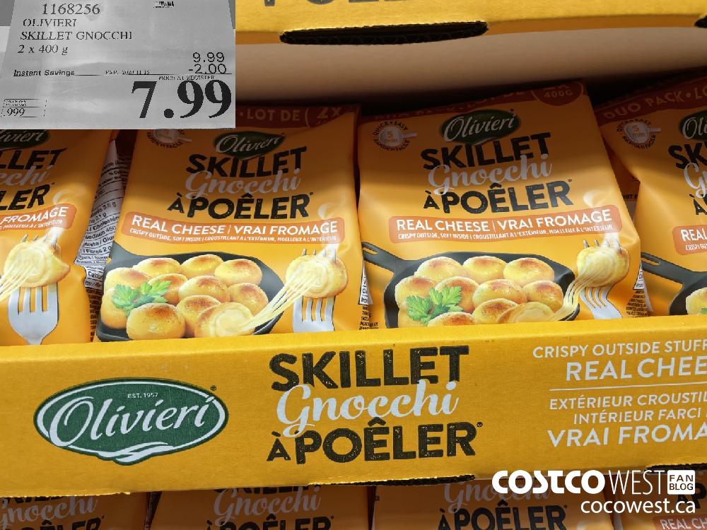 1168256 OLIVIERI SKILLET GNOCCHI 2 x 400 g EXP. 2020-11-15 $7.99