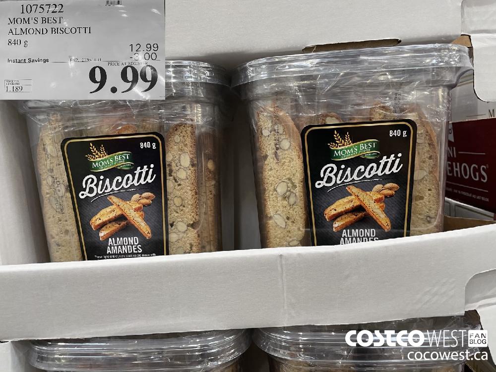 1075722 MOM'S BEST ALMOND BISCOTTI 840 g EXP. 2020-11-11 $9.99