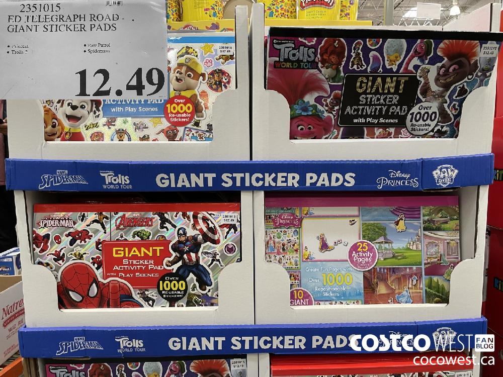 2351015 ED TELEGRAPH ROAD GIANT STICKER PADS $12.49