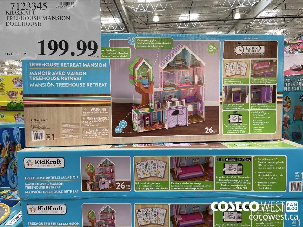 7123345 KIDKRAFT TREEHOUSE MANSION DOLLHOUSE $199.99