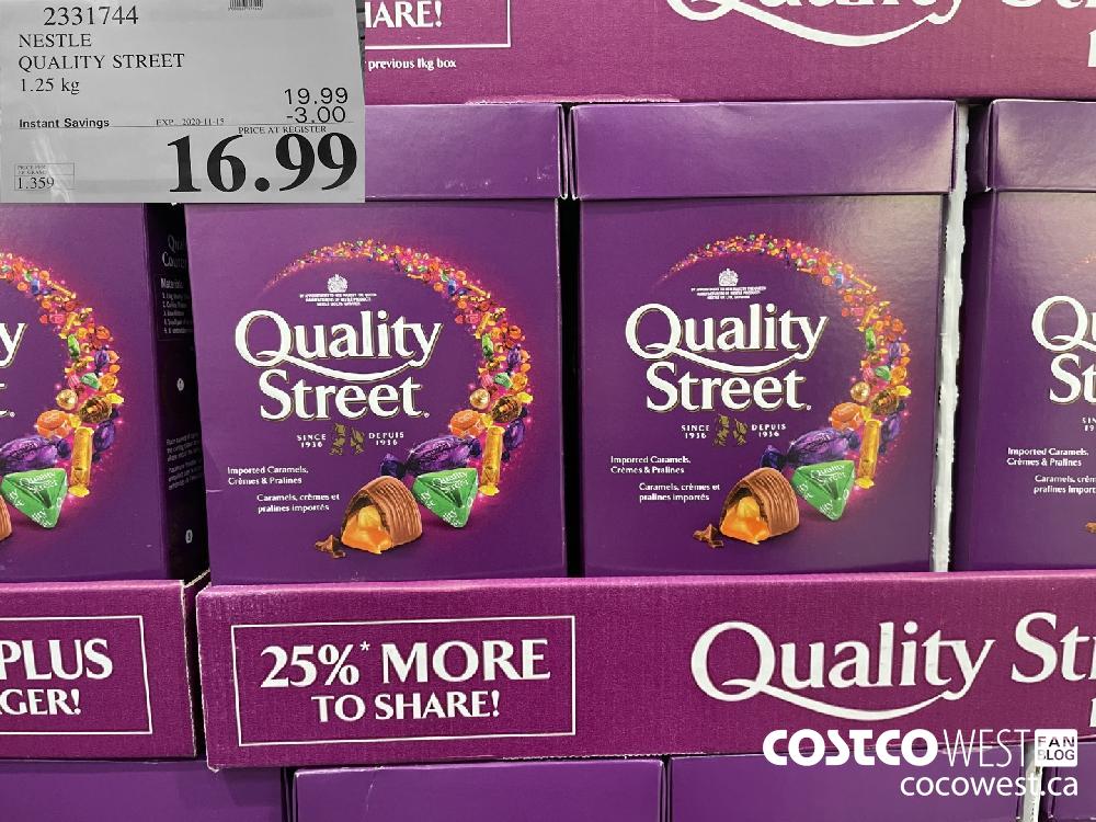2331744 NESTLE QUALITY STREET 1.25 kg EXP. 2020-11-15 $16.99
