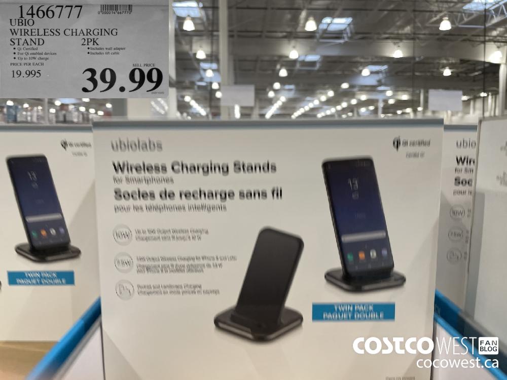 1466777 UBIO WIRELESS CHARGING STAND 2 PK $39.99