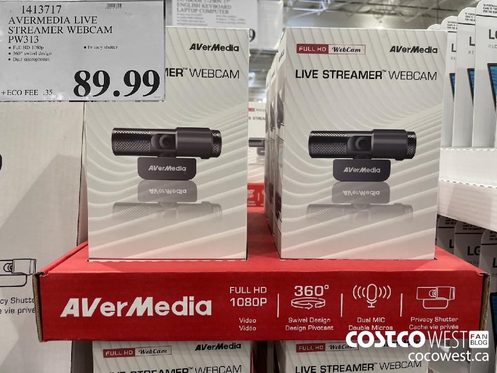 1413717 AVERMEDIA LIVE STREAMER WEBCAM PW313 $89.99