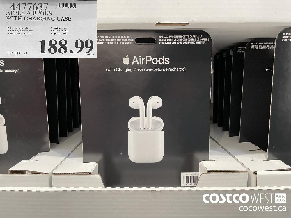 APPLE AIRPODS WITH CHARGING CASE $188.99