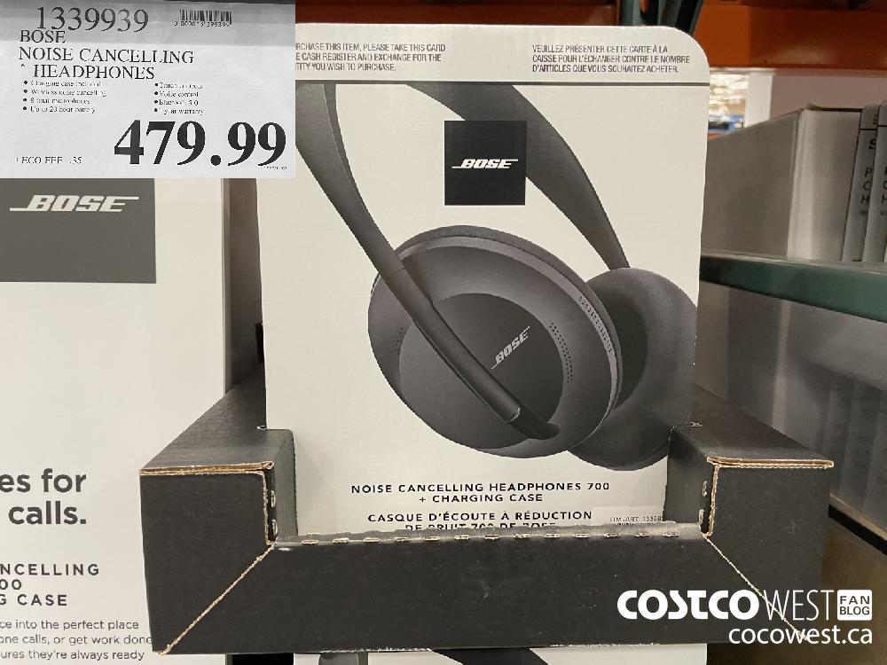 1339939 BOSE NOISE CANCELLING HEADPHONES $479.99
