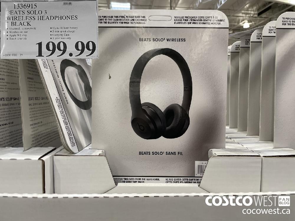1336915 BEATS SOLO 3 WIRELESS HEADPHON ES BLACK $199.99