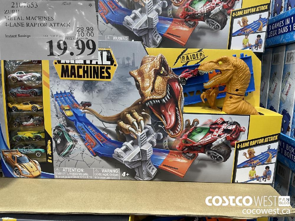 2107653 ZURI METAL MACHINES 4-LANE RAPTOR ATTACK EXP. 2020-11-22 $19.99