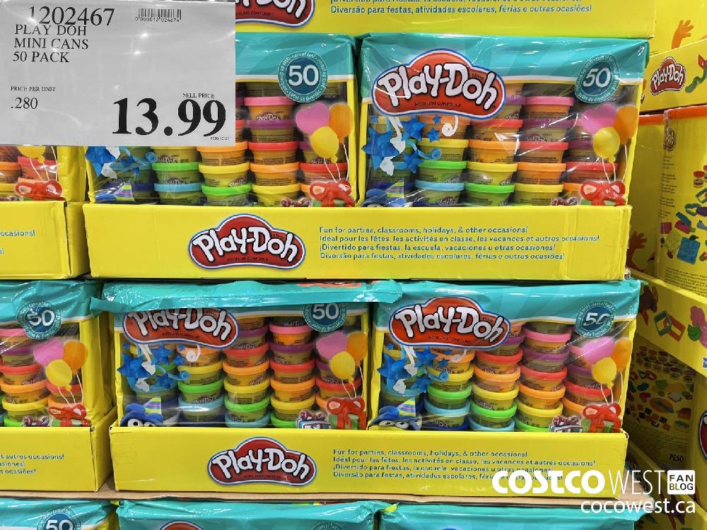 1902467 PLAY DOH MINI CANS 50 PACK $13.99