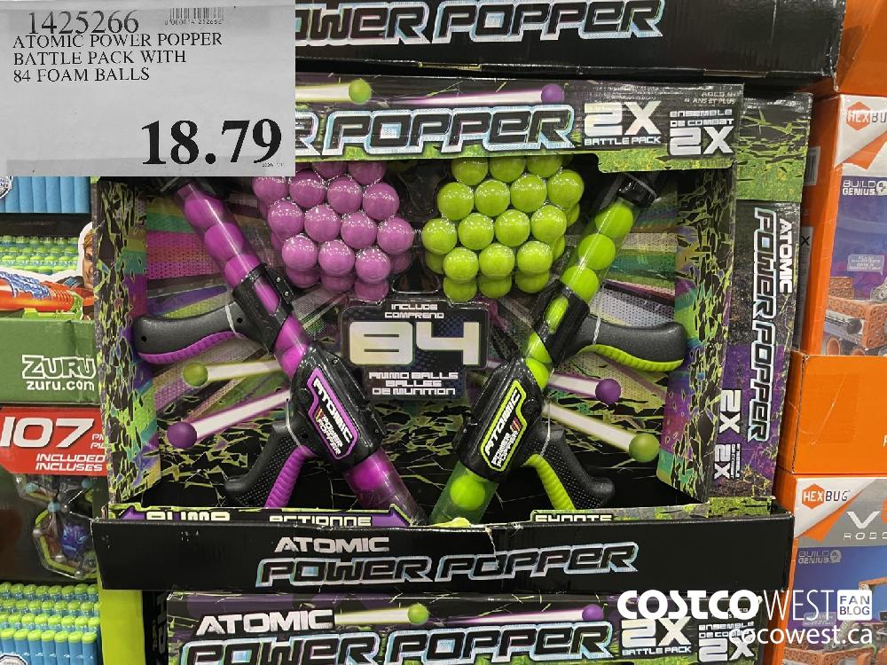 1425266 ATOMIC POWER POPPER BATTLE PACK WITH 84 FOAM BALLS $18.79
