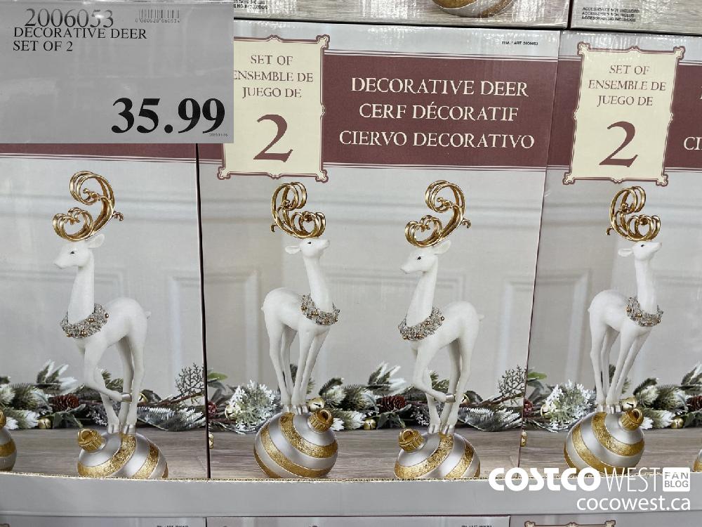 2006053 DECORATIVE DEER SET OF 2 $35.99