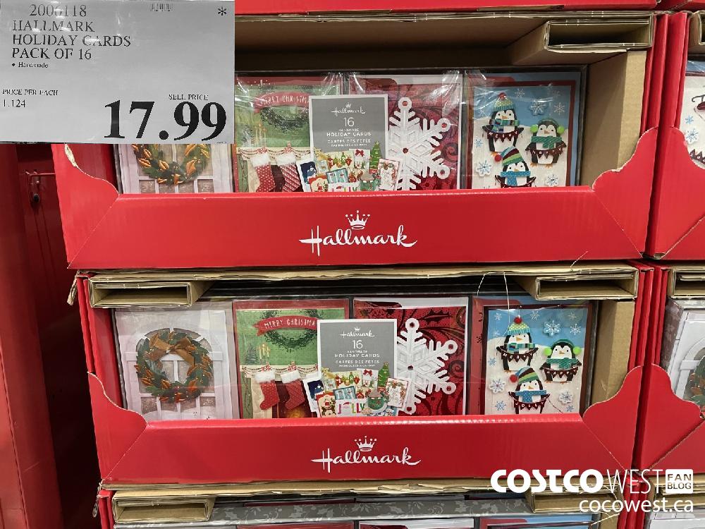 2006118 HALLMARK HOLIDAY CARDS PACK OF 16 $47.99