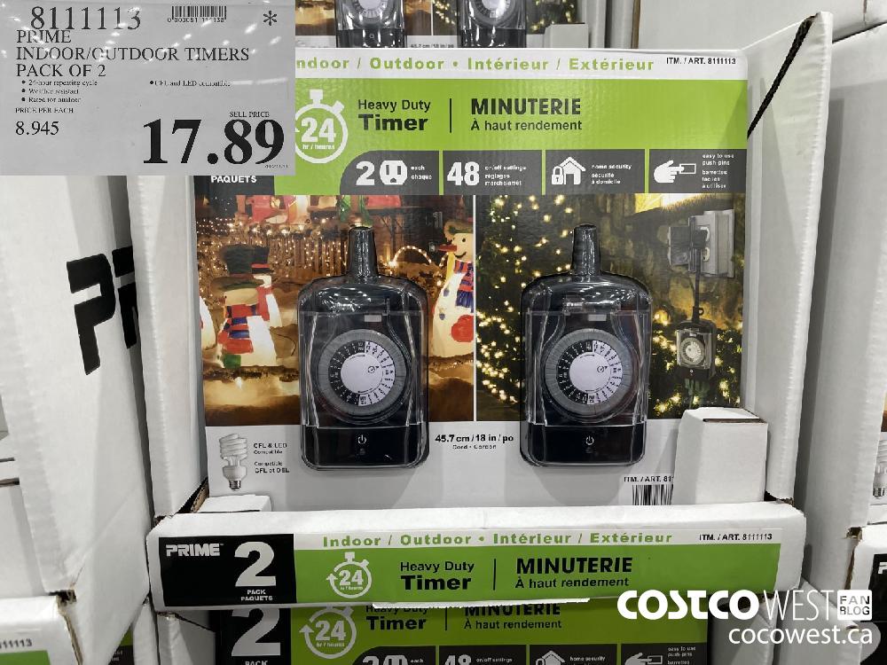 8111113 PRIME INDOOR/OUTDOOR TIMERS PACK OF 2 $17.89