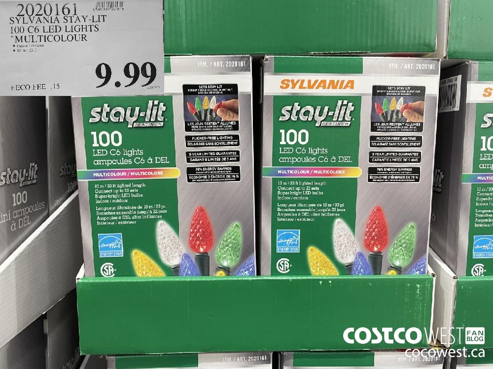 2020161 SYLVANIA STAY-LIT 100 C6 LED LIGHTS MULTICOLOUR $9.99