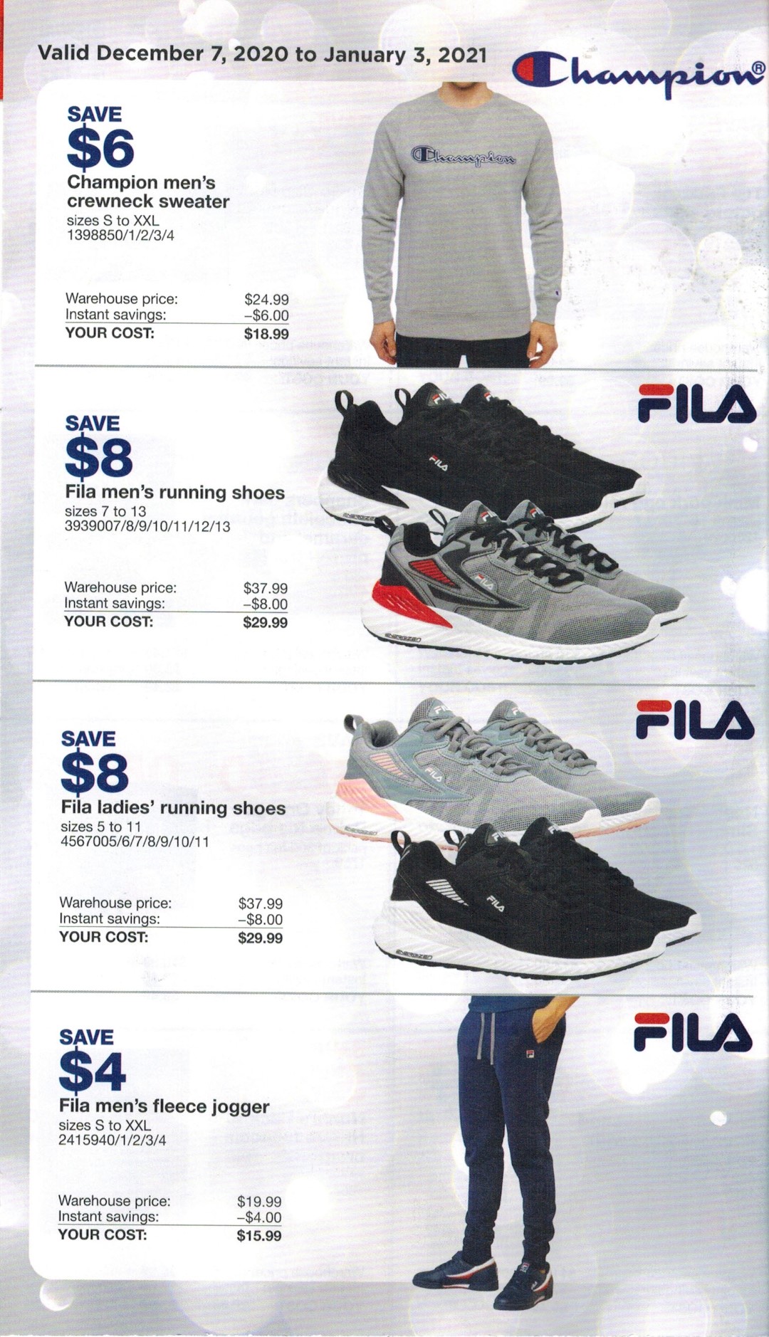 Fila hot sale runners costco