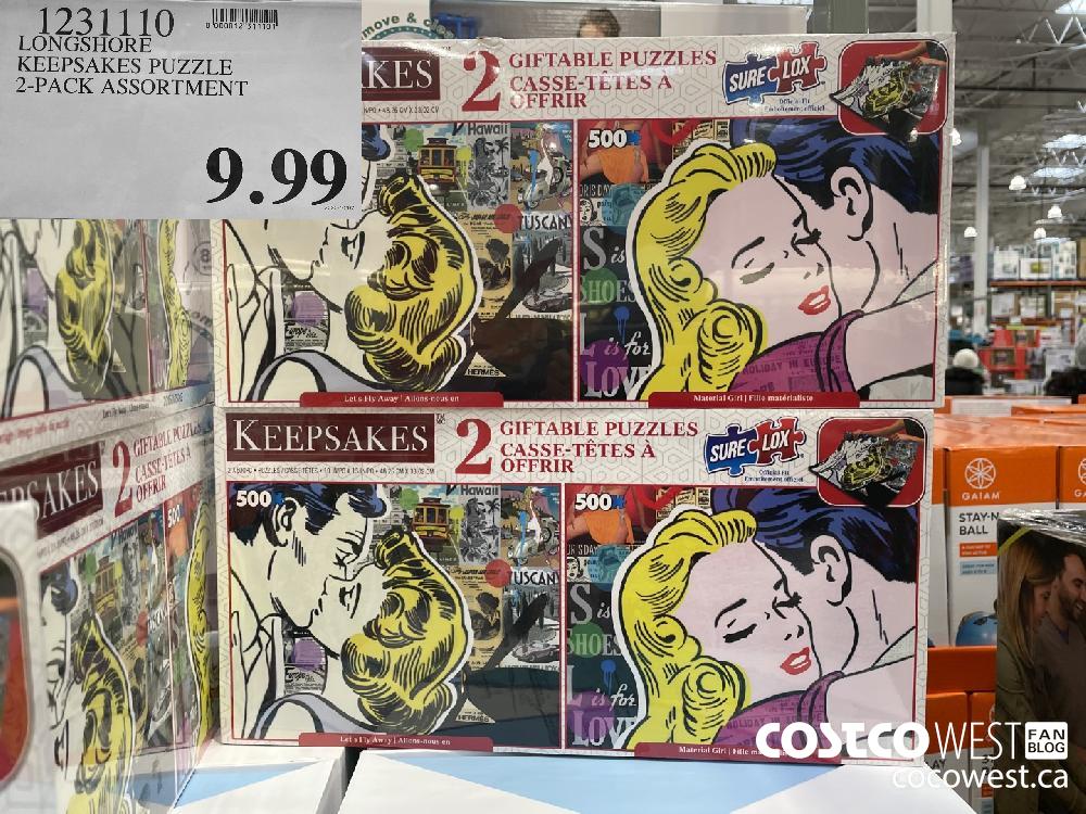 1231110 LONGSHORE KEEPSAKES PUZZLE 2-PACK ASSORTMENT $9.99