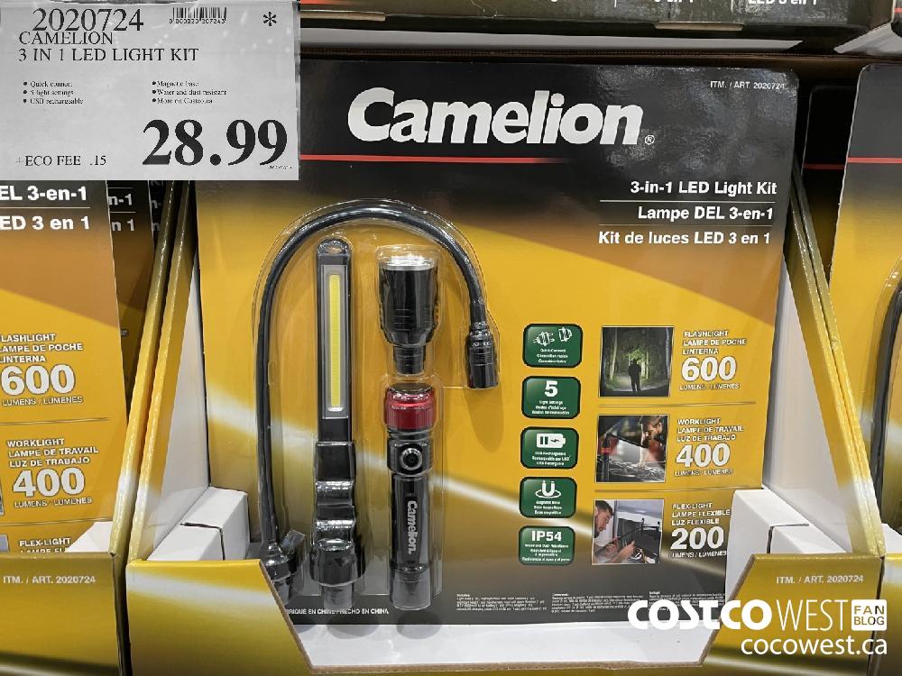 2020724 CAMELION 3 IN 1 LED LIGHT KIT H $28.99