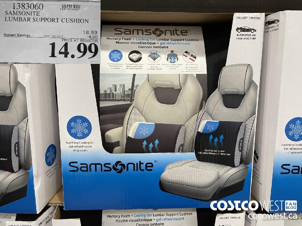 Costco samsonite shop lumbar cushion