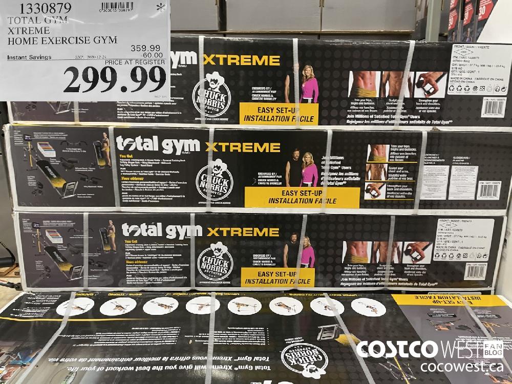 1330879 TOTAL GYM XTREME HOME EXERCISE GYM EXPIRY DATE: 2020-12-24 $299.99