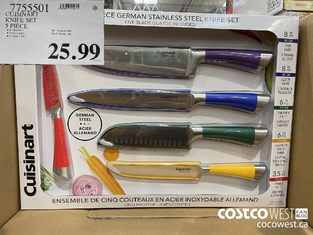 7755501 CUISINART KNIFE SET 5 PIECE $25.99
