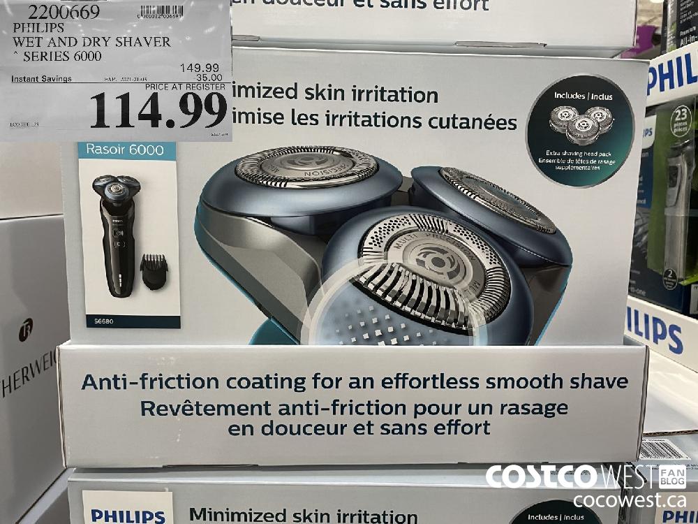 2200669 PHILIPS WET AND DRY SHAVER * SERIES 6000 EXPIRY DATE: 2021-01-03 $114.99