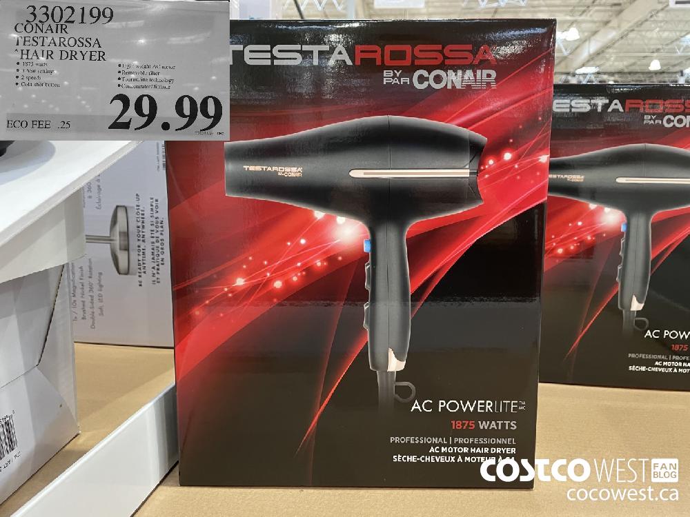 3302199 CONAIR LESTAROSSA “HAIR DRYER $29.99