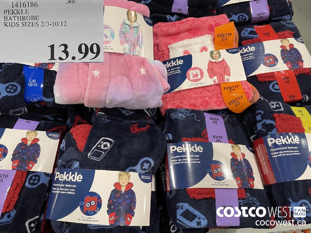 1416186 PEKKLE BATHROBE KIDS SIZES 2/3-10/12 $13.99